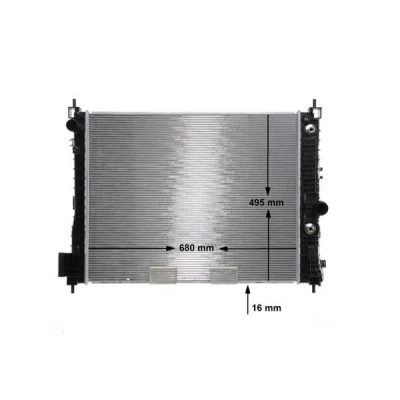 Immagine di MAHLE ORIGINAL CR 2263 000S Radiatore motore 680 495 16 Alette di raffreddamento saldate OPEL: Mokka / X