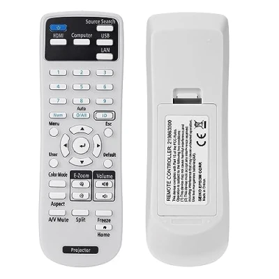 Immagine di Aimdio 219863500 Telecomando Proiettore per Epson EB FH52 E01 EH TW740 TW750 TW710 W06 W49 W51 W52 X06 X49 X51 X500 E10 E20 E500 FH06 B 720 725W 725Wi 735F 735Fi 972 982W 992F 1480Fi 1481Fi
