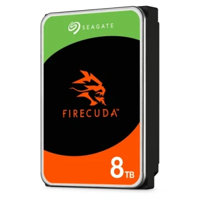 Immagine di Seagate FireCuda HDD, 8TB, Hard Disk interno 3.5&quot; CMR SATA, da 6GBit/s, 7.200 giri/min, 256 MB di cache, 300TB/anno, 3 Anni Rescue Services (ST8000DXA01)