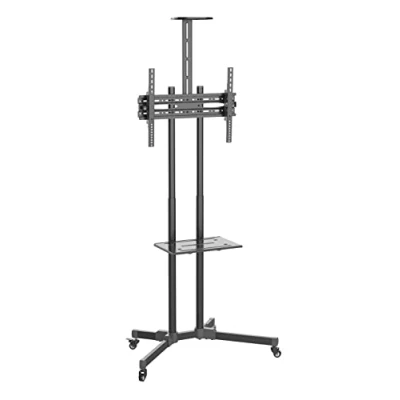 Immagine di Techly 364477 Trolley da Pavimento con Mensola per TV LCD/LED/Plasma 37 70&quot; Nero