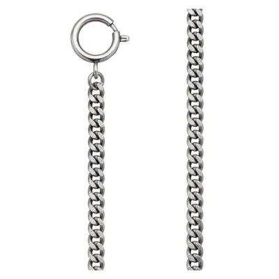 Immagine di REGENT orologio da tasca, catena per tasca con moschettone e anello a molla in diverse varianti, Ps 02 Grigio 6 Mm