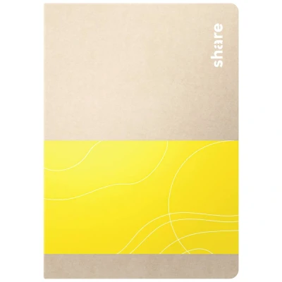 Immagine di share 4 0015005 Taccuino righe Giallo Numero di fogli: 40 DIN A6