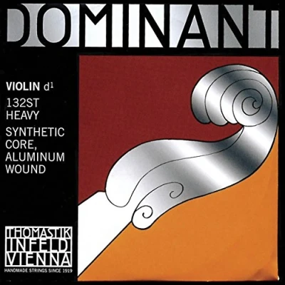 Immagine di Thomastik corda per 4/4 violino Dominant Re nucleo sintetica, rivest. alluminio, forte