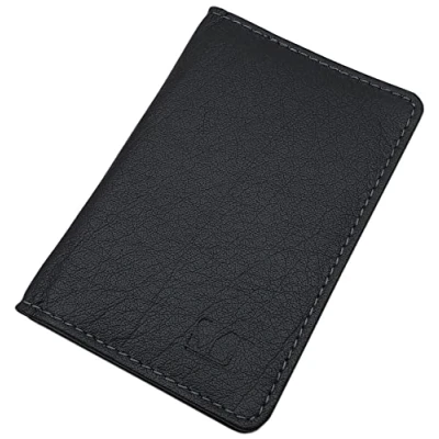 Immagine di Porta carte di credito in pelle bufalo MJ Design Germany con protezione RFID e NFC nero