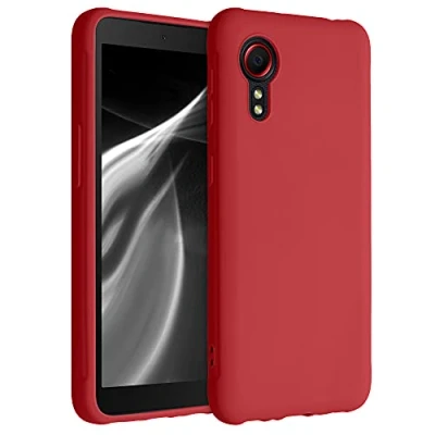 Immagine di kwmobile Custodia Compatibile con Samsung Galaxy Xcover 5 Cover Back Case per Smartphone in Silicone TPU Protezione Gommata rosso matt