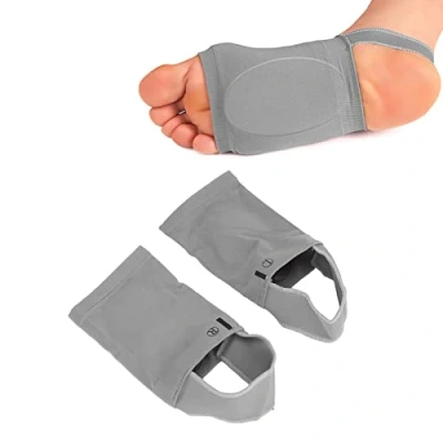 Immagine di Manicotti di supporto per arco plantare, tutore professionale metatarsale alleviare il dolore ai fasci del piede piatto, fascite plantare e sperone calcaneare