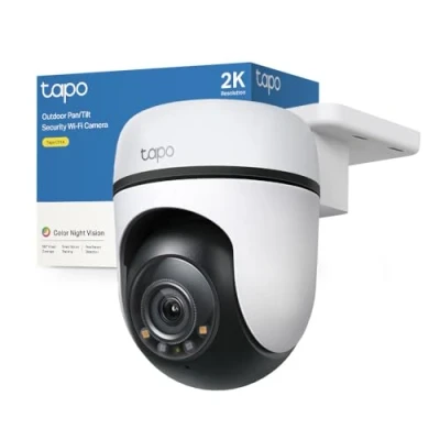 Immagine di Tapo Telecamera Wi Fi Esterno Visione Notturna a Colori, 2K 3MP WiFi 360 IP65, Videocamera Sorveglianza Esterno, Rilevamenti Smart AI, Tracciamento Intelligente, Alexa, 2.4GHz, C51A