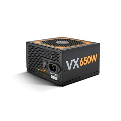 Immagine di NOX Alimentatore PC URANO VX 650W NXURVX650BZ Certificazione 80 PLUS Bronze, ventola da 140 mm è control PMW, cavo piatto extra lungo, nero