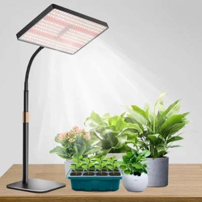 Immagine di Railee Lampada per Piante Luce di Coltivazione a UV IR Spettro Completo 286 LEDs Dimmerabile da con Timer Grow Light Semina Crescita Fioritura Fruttificazione
