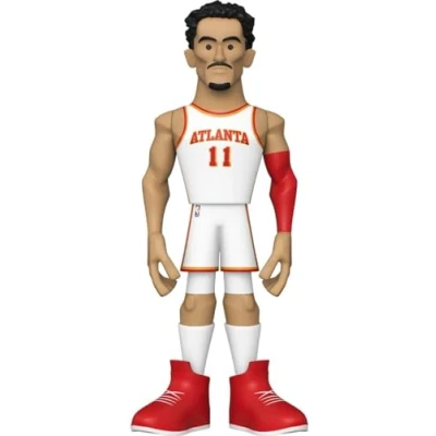 Immagine di Funko Vinyl Gold 12&quot;: NBA Trae Young Probabilità di 1/6 per la Variante Chase Figura D&#039;azione in Vinile da Collezione Idea Regalo il Compleanno Merchandising Ufficiale e Display