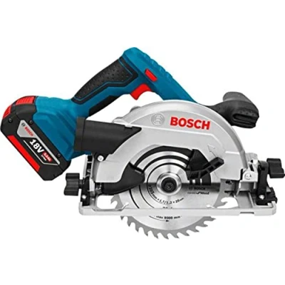 Immagine di Bosch Professional GKS 18V 57 G Sega circolare a batteria Profondità di taglio max. (90 ) mm incl. seconda batteria, caricabatterie, valigia,
