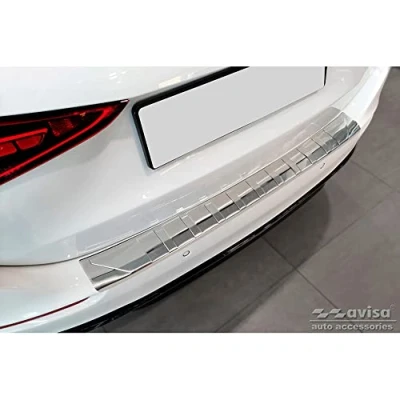 Immagine di Avisa Protezione paraurti Posteriore in Acciaio Inox Compatibile con Mercedes Classe C W206 Kombi 2021 &#039;Ribs&#039;