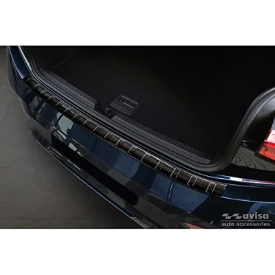Immagine di Avisa Protezione paraurti Posteriore in Acciaio Inox Nero Compatibile con Cupra Born 2021 &#039;Ribs&#039;