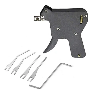 Immagine di Loboo Idea Lock Pick Gun/Snap Gun, kit di strumenti riparazione fabbri, apriporta Picking Gun per fabbri e principianti professionisti