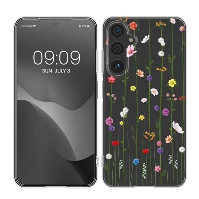 Immagine di kwmobile Custodia Compatibile con Samsung Galaxy A15 5G Cover Silicone TPU Protezione Back Case Esplosione Primaverile multicolore/trasparente