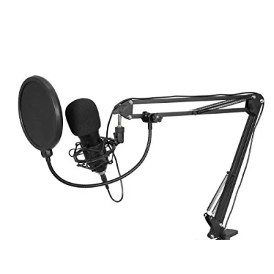 Immagine di Omnitronic BMS 1C verticale Microfono USB Tipo di trasmissione (dettaglio):Cablato incl. ragno, cavo, stativo