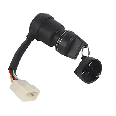 Immagine di Kit Interruttore accensione, 5 fili accensione pin con chiave per 50cc 70cc 90cc 125cc 200cc 250cc Moto Dune Buggy Go Kart ATV