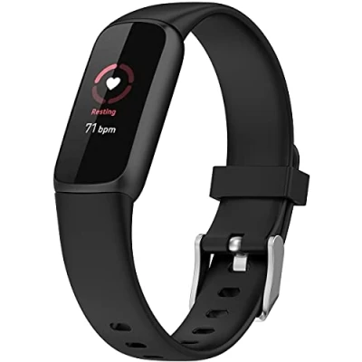 Immagine di Shieranlee Cinturino di Ricambio Compatibile con Fitbit Luxe Activity Tracker Braccialetti QuickFit in Silicone Alta qualità,Taglia Piccola