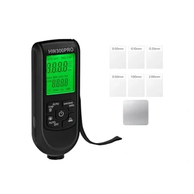 Immagine di Tolesum Spessimetro Vernice,Misuratore di Spessore del Rivestimento Digitale, Misuratore Vernice per Auto con Display LCD,Misura da 0 a 2000 um nero