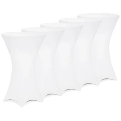 Immagine di Deuba Set da 5 Rivestimenti Elastici per Tavoli Bar Ø 60 65/70 75/80 85 cm Diversi Colori Copritavolo Elasticizzato