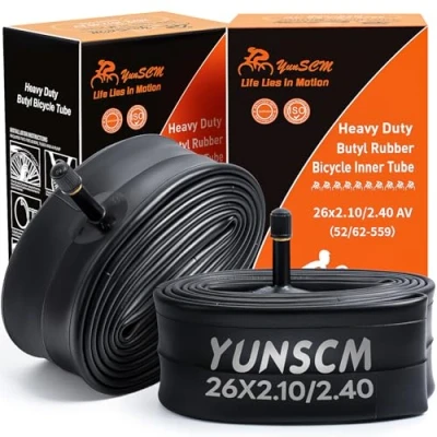 Immagine di YunSCM 2PCS 52/62 559 26 pollice Camera d&#039;aria 26x2.10/2.25/2.35/2.40 AV32mm Valve Compatibile Ispessimento bike Camere 26x2.10 26x2.125 26x2.25 26x2.35 26x2.40