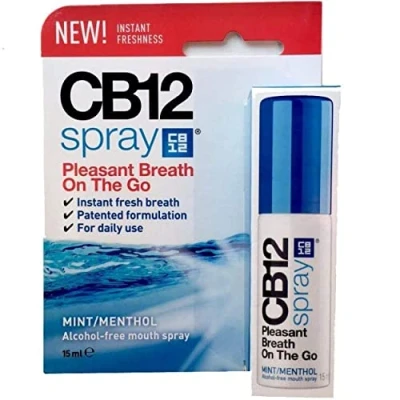 Immagine di CB12 12414534 2 flaconi spray da 15 ml, orale per alito fresco, senza alcol
