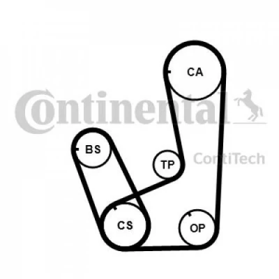 Immagine di CONTITECH CT839K2PRO Kit cinghia di distribuzione 123 MITSUBISHI: L200 III Pick up, Space Runner I