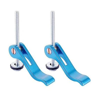Immagine di POWERTEC 71164 Morsetto a camma in alluminio per lavorazione del legno, inserto filettato 1/4&quot; 20 2PK