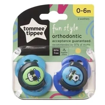 Immagine di Tommee Tippee Closer to Nature Ciucci Fun Style, 0 6 mesi, confezione da 2