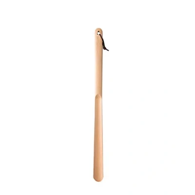 Immagine di CIEEIN CIEHT Calzascarpe in legno con manico lungo Sollevatore di scarpe Faggio Colore del 75cm lunghezza