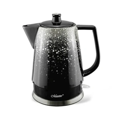 Immagine di Feel Maestro Bollitore MR 074 Nero Argento Ceramica 1500 W 1,5 L