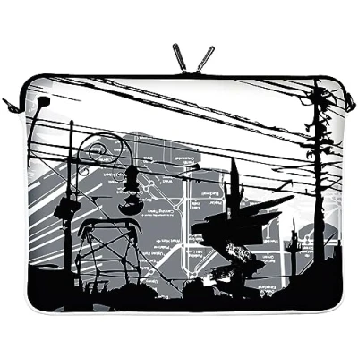 Immagine di Digittrade LS124 15 CityLife Notebook Sleeve Laptop neopren case custodia portatile borsa involucro protettivo 39,6cm (15,4 15,6 pollice) grigio