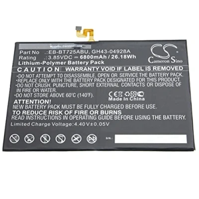 Immagine di vhbw batteria compatibile con Samsung Tab S6 Lite tablet (6800mAh, 3,85V, Li Poly)