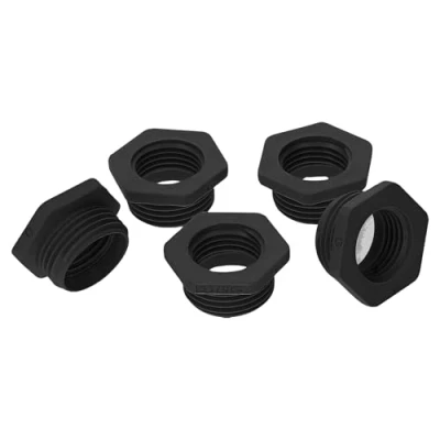 Immagine di Kalitec G6201610 Riduzione M20/M16 Plastica Nero I Riduttore Passacavo esagonale M16 Filettatura interna M20 esterna IP68