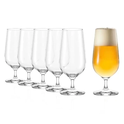 Immagine di Stölzle Lausitz Bicchiere da birra 0,3l Grand Cuvée I 390ml set 6 bicchieri di bella forma lavabili in lavastoviglie cristallo senza piombo infrangibili alta qualità