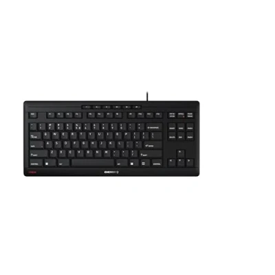 Immagine di CHERRY STREAM KEYBOARD TKL, Tastiera Con Filo senza Tastierino Numerico, Layout per l&#039;Unione Europea (QWERTY), Battitura Silenziosa dei Tasti, Sensazione di Digitazione Unica, Nero