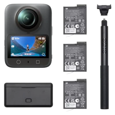 Immagine di DJI Osmo 360 Combo Adventure, fotocamera con immagini a da 1 pollice, durata della batteria estesa 3 batterie, video nativi in 8K, action cam per sport, vlog