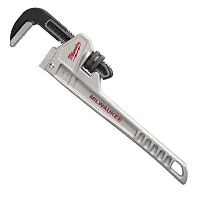 Immagine di Milwaukee 48 22 7212 48227212 Chiave per tubi in alluminio, 12 pollici, colore: Rosso/Nero/Argento