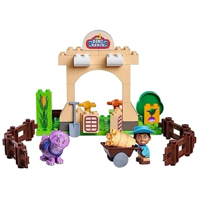 Immagine di Big Bloxx Dino Ranch Farm pietre giocattolo (40 pezzi) per Cassidy con personaggio Miguel e Figura Tango, da gioco bambini dai 18 mesi ai 5 anni