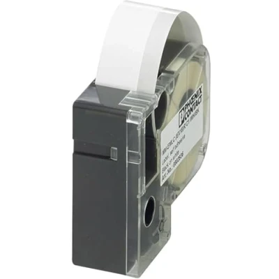 Immagine di Phoenix Contact 803933 MM EMLC (EX10)R C1 WH/BK Etichette per stampante a trasferimento termico Tipo di montaggio: colla Bianco, Nero 1 pz.