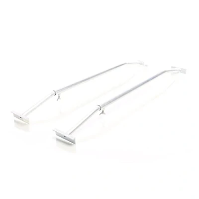 Immagine di XPOtool Wiltec Staffe Telo per rimorchi Leggeri e carrelli appendice, 2 Barre allungabili 100 145cm, in Alluminio