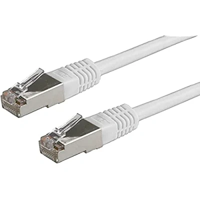 Immagine di Roline 21.15.0300 RJ45 cavo di rete, patch CAT 5e S/FTP 0.50 m Grigio doppia schermatura, contatti connettore dorati 1 pz.