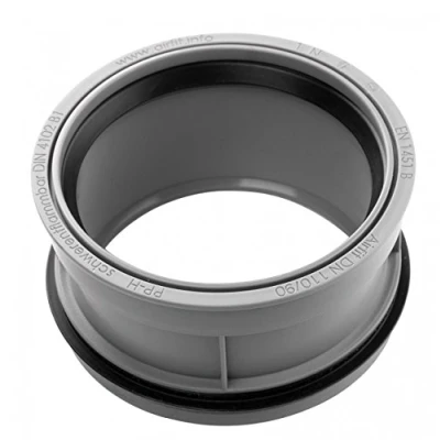 Immagine di Airfit Riduttore per acque reflue a PP f tubo HT/KG conz DN 110x90 11090IR, grigio