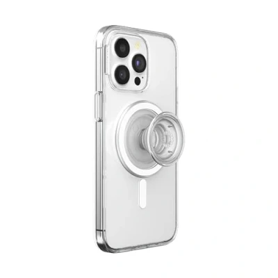 Immagine di PopSockets: PopCase PlantCore per MagSafe Custodia a Base Vegetale iPhone 15 Pro Max con PopGrip compatibile Supporto e impugnatura telefono un Top Intercambiabile Clear