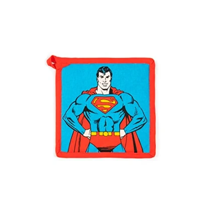 Immagine di Excelsa Superman Presina da Cucina, Cm. 20 x 20, Fodera 100% Cotone, Imbottitura in Poliestere