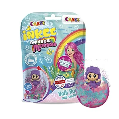 Immagine di CRAZE INKEE Bombe da Bagno Bambini, Mermaid Space Magic, con Sorpresa, Giochi Bagno, 31711