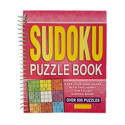 Immagine di WF Graham Sudoku puzzle Book Spiral Bound Brain Teasers Viaggio Libro con oltre 500 di logica