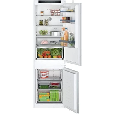 Immagine di Bosch KIN86VSE0 Serie 4 Frigorifero da incasso, 177,2 x 54,1 cm, raffreddamento 184 l + congelatore 76 l, cerniera a traino, VitaFresh XXL freschezza più lunga, NoFrost mai sbrinare
