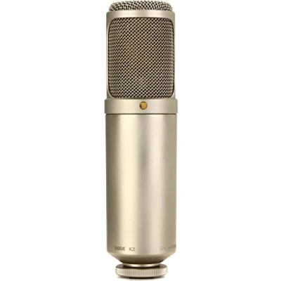 Immagine di RØDE K2 Microfono a Condensatore Valvola Premium con Modello Polare Infinitamente Variabile per Produzione Musicale, Registrazione Vocale e di Strumenti