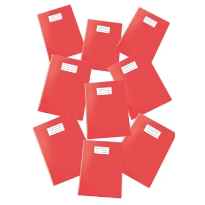 Immagine di Pigna, Coprimaxi Colorato Glossy in PVC, proteggi quaderno laccato lucido, copriquaderni, Formato A4, 230 Micron, con alette e tasca Salva Angoli, Colore Rosso, 25 pezzi